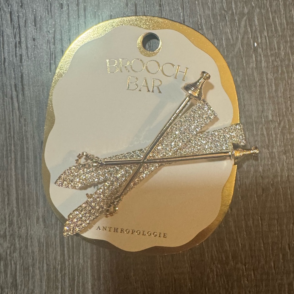 NWT Anthropologie Sports Icon Brooch 🎿⛷️ - Picture 2 of 3